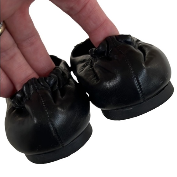 Tory Burch Black Leather Ballet Flats Size 4 EUC - Picture 3 of 10